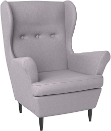 Кресло мягкое Mio Tesoro Тойво (Twist 19 Grey)