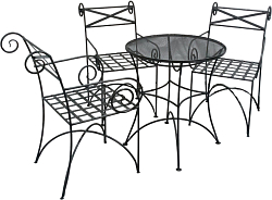 Комплект садовой мебели Грифонсервис СД29 (черный)