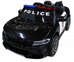 Детский электромобиль Sundays Dodge Police BJC666, цвет черный