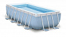 Каркасный бассейн Intex Prism Frame 28318 488х244х107 см + фильтр-насос, лестница, тент, подстилка