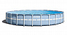 Каркасный бассейн Intex Prism Frame 28752 549x122 см + фильтр-насос, лестница, тент, подстилка 