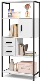 Стеллаж Mio Tesoro Cool Joy Loft (белый/черный)