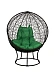 Кресло садовое BiGarden Orbis Black (зеленая подушка)